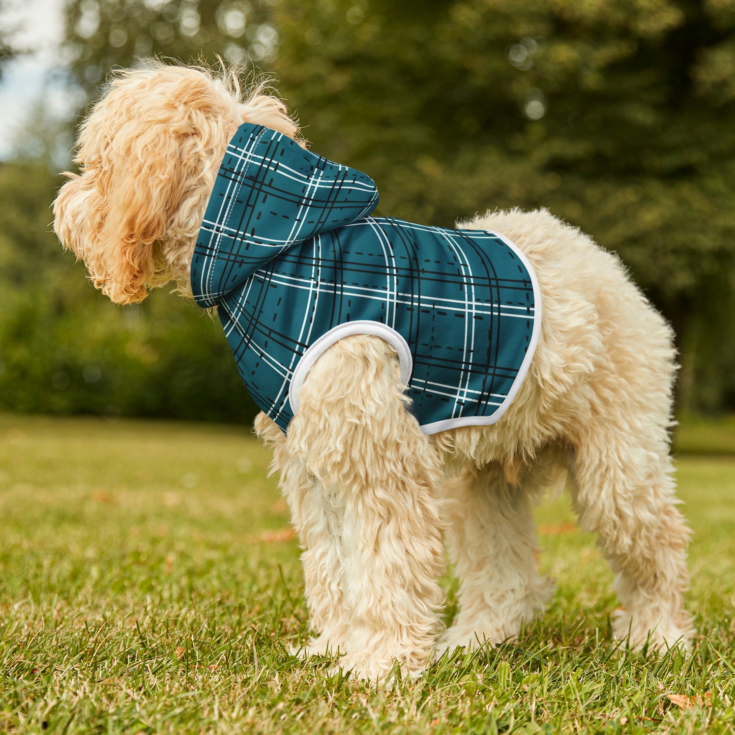 Plaid Dog Hoodie | Small Breeds