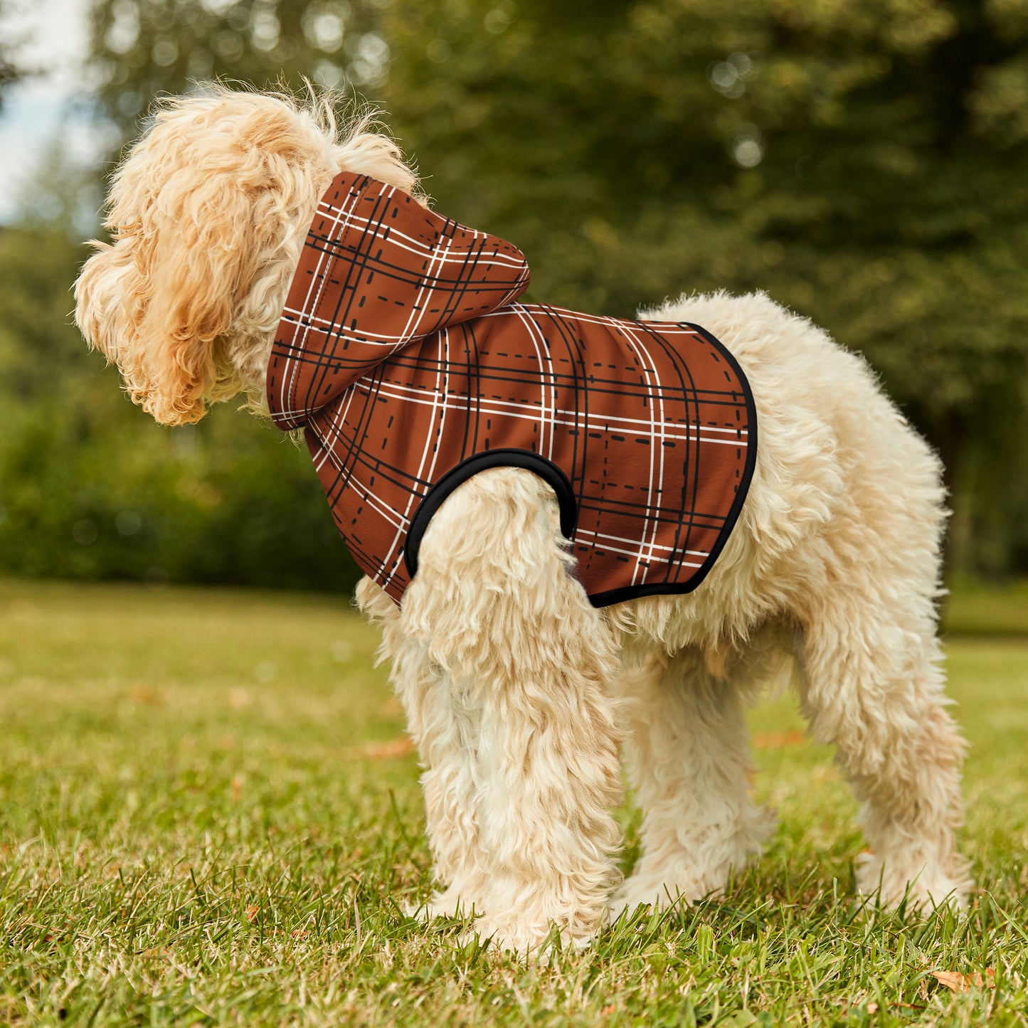 Plaid Dog Hoodie | Small Breeds