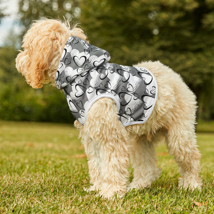 Hearts Dog Hoodie | Small Breeds