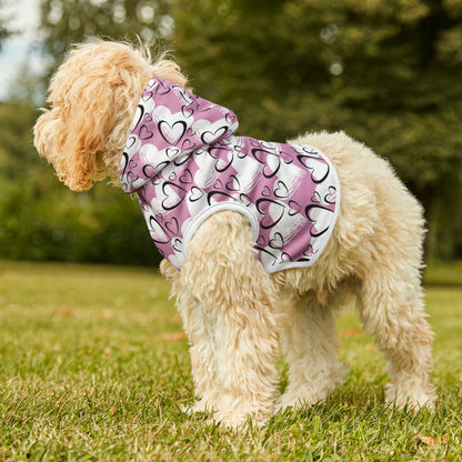 Hearts Dog Hoodie | Small Breeds