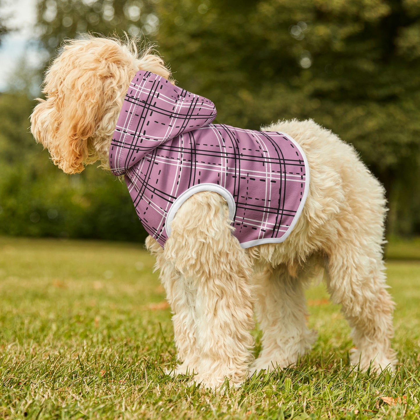 Plaid Dog Hoodie | Small Breeds